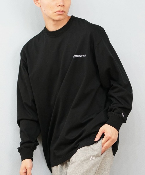 NEW ERA(ニューエラ)の「NEW ERA/ニューエラ 長袖Tシャツ ロンT 14682695/14682696/14682697(Tシャツ/カットソー・メンズ・ダークグレー/ブラック/ホワイト・L/M/XL/2XL)」の2枚目の写真
