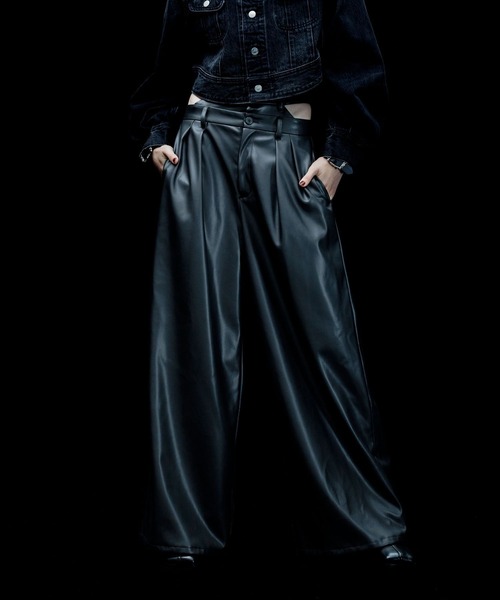 その他 IRO WP18JARILA フェイクレザーダブルウエストパンツ(HARE)（その他パンツ