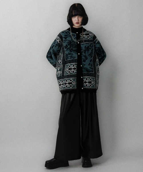 HARE（ハレ）の「フェイクレザーダブルウエストパンツ(HARE)（その他パンツ・レディース・ブラック/グレー・FREE）」の10枚目の写真