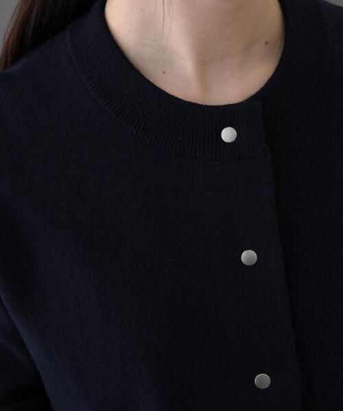 FORK&SPOON（フォークアンドスプーン）の「FORK&SPOON　ミラージュクルーネックニットカーディガン（カーディガン/ボレロ・レディース・ネイビー/ブラウン/グリーン・1）」の9枚目の写真