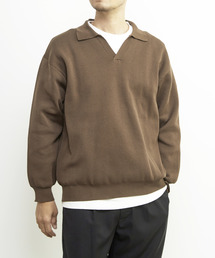 MASTER FRAME（マスターフレーム ）の「【MASTER FRAME/マスターフレーム】エステルミラノリブスキッパーポロ（ニット/セーター）」