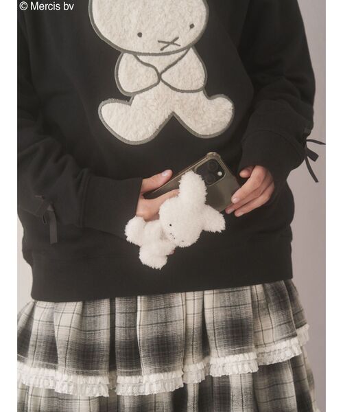 merry jenny（メリージェニー）の「もこもこナインチェスマホグリップ（スマホグッズ・レディース・オフホワイト・FREE）」の6枚目の写真