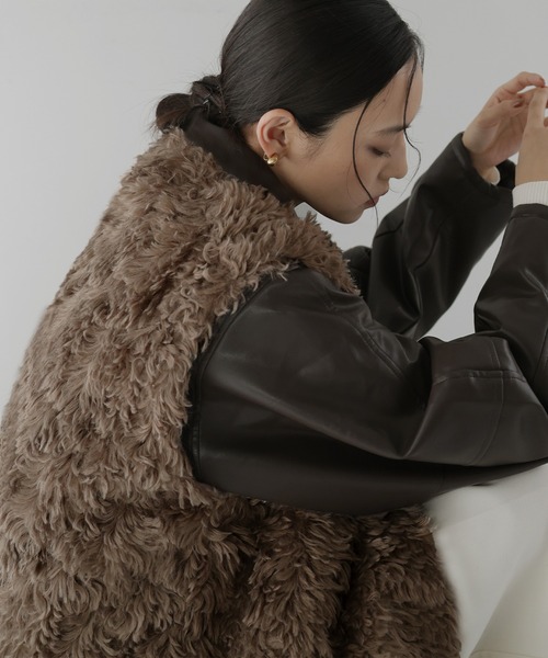 プードルフェイクファーベスト（ベスト）｜hellam（へラム）の