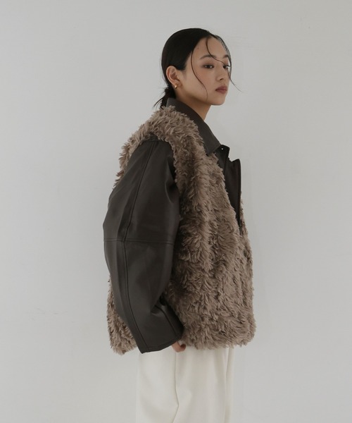 プードルフェイクファーベスト（ベスト）｜hellam（へラム）の