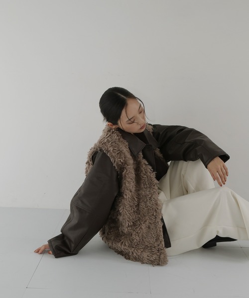 La flameNIKExNOCTAテンペストパッファーベストL新品未開封 プードルフェイクファーベスト（ベスト）｜hellam（へラム）の