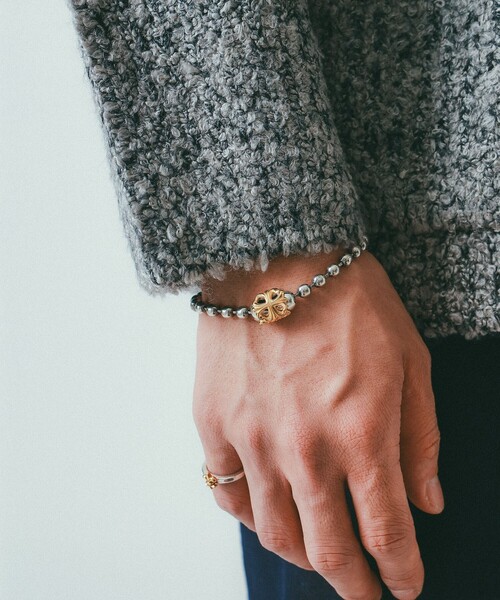 BILL WALL LEATHER（ビルウォールレザー）の「B536-5.5mm Large Ball Chain Bracelet 18k Yellow Gold Plated Basket Ver.（ブレスレット・レディース・その他・ONE SIZE）」の5枚目の写真