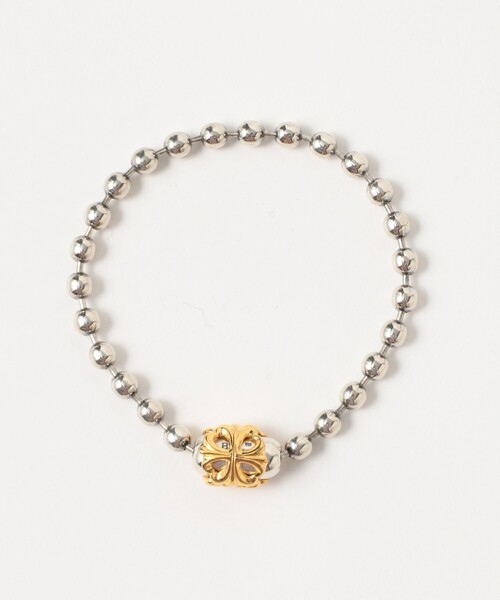 BILL WALL LEATHER（ビルウォールレザー）の「B536-5.5mm Large Ball Chain Bracelet 18k Yellow Gold Plated Basket Ver.（ブレスレット・レディース・その他・ONE SIZE）」の3枚目の写真