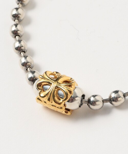 BILL WALL LEATHER(ビルウォールレザー)の「B536-5.5mm Large Ball Chain Bracelet 18k Yellow Gold Plated Basket Ver.(ブレスレット・レディース・その他・ONE SIZE)」の2枚目の写真