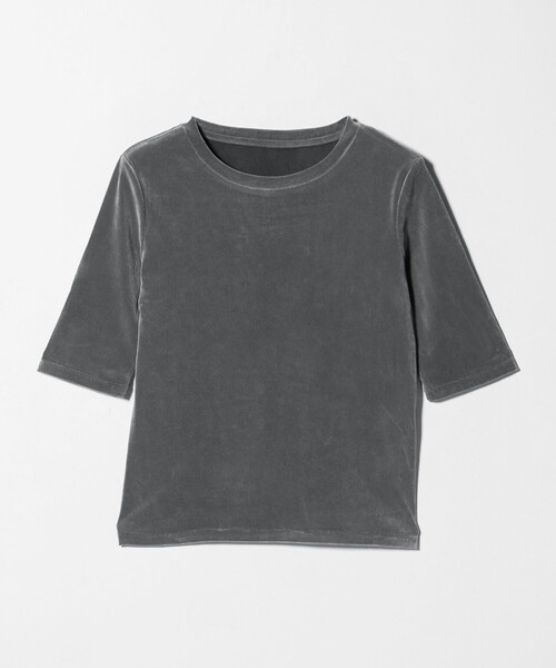 A DAY IN THE LIFE UNITED ARROWS（アデイインザライフユナイテッドアローズ）の「シアーフロッキー ハーフスリーブT ＜A DAY IN THE LIFE＞（Tシャツ/カットソー・レディース・ベージュ/ライトグレー/ダークグリーン・FREE）」の2枚目の写真