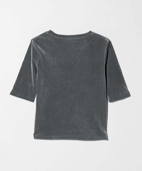A DAY IN THE LIFE UNITED ARROWS（アデイインザライフユナイテッドアローズ）の「シアーフロッキー ハーフスリーブT ＜A DAY IN THE LIFE＞（Tシャツ/カットソー・レディース・ベージュ/ライトグレー/ダークグリーン・FREE）」の11枚目の写真