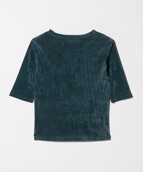 A DAY IN THE LIFE UNITED ARROWS（アデイインザライフユナイテッドアローズ）の「シアーフロッキー ハーフスリーブT ＜A DAY IN THE LIFE＞（Tシャツ/カットソー・レディース・ベージュ/ライトグレー/ダークグリーン・FREE）」の7枚目の写真