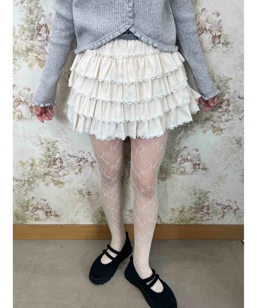 PHILLY（フィリー）の「フェイクスウェードフリルミニスカート（スカート・レディース・ブラウン/アイボリー・FREE）」の15枚目の写真