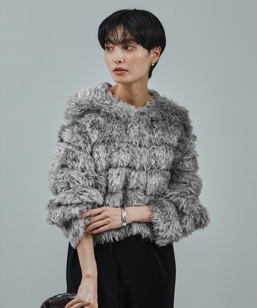 セール】シャギーファーニットボレロ（カーディガン/ボレロ）｜SALON