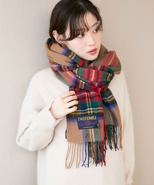 le.coeur blanc(ルクールブラン)の「TWEEDMILLストール(ストール/ショール・レディース・ブラック系その他/グレー系その他/ブラウン系その他3/ベージュ系その他2/ブラウン系その他2/ブルー系その他2/ホワイト系その他2/ベージュ系その他3・FREE)」の9枚目の写真