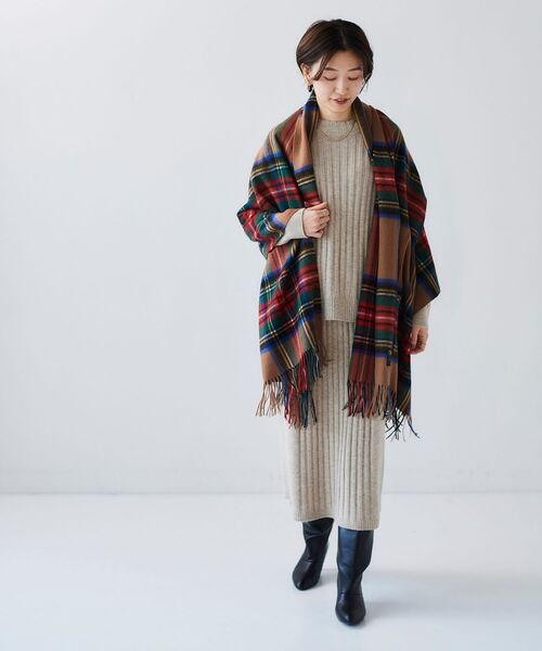 le.coeur blanc(ルクールブラン)の「TWEEDMILLストール(ストール/ショール・レディース・ブラック系その他/グレー系その他/ブラウン系その他3/ベージュ系その他2/ブラウン系その他2/ブルー系その他2/ホワイト系その他2/ベージュ系その他3・FREE)」の12枚目の写真