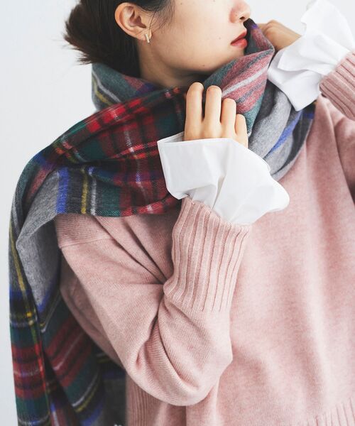 le.coeur blanc(ルクールブラン)の「TWEEDMILLストール(ストール/ショール・レディース・ブラック系その他/グレー系その他/ブラウン系その他3/ベージュ系その他2/ブラウン系その他2/ブルー系その他2/ホワイト系その他2/ベージュ系その他3・FREE)」の16枚目の写真