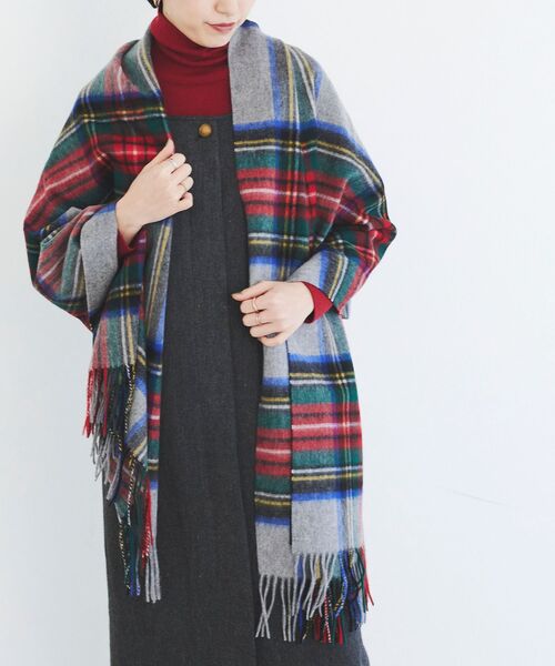 le.coeur blanc(ルクールブラン)の「TWEEDMILLストール(ストール/ショール・レディース・ブラック系その他/グレー系その他/ブラウン系その他3/ベージュ系その他2/ブラウン系その他2/ブルー系その他2/ホワイト系その他2/ベージュ系その他3・FREE)」の21枚目の写真