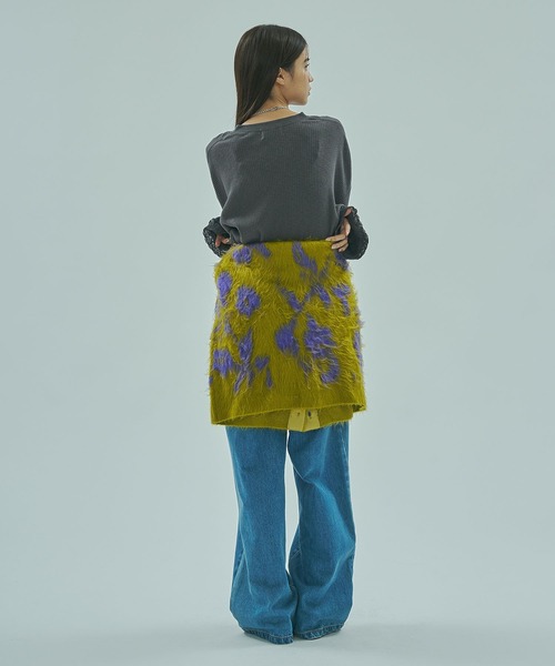 ROSE BUD(ローズバッド)の「(CREOLME)RIB HENRY NECK PULLOVER(Tシャツ/カットソー・レディース・チャコールグレー/オフホワイト/レッド・ONE SIZE)」の19枚目の写真