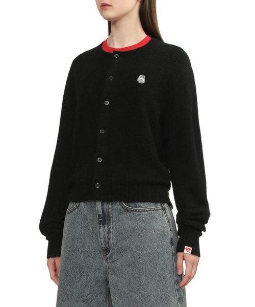 A BATHING APE(アベイシングエイプ)の「BABY DOPPY BADGE CARDIGAN #1(ニット/セーター・レディース・ベージュ/グレー/ブラック・SMALL/X-SMALL)」の7枚目の写真