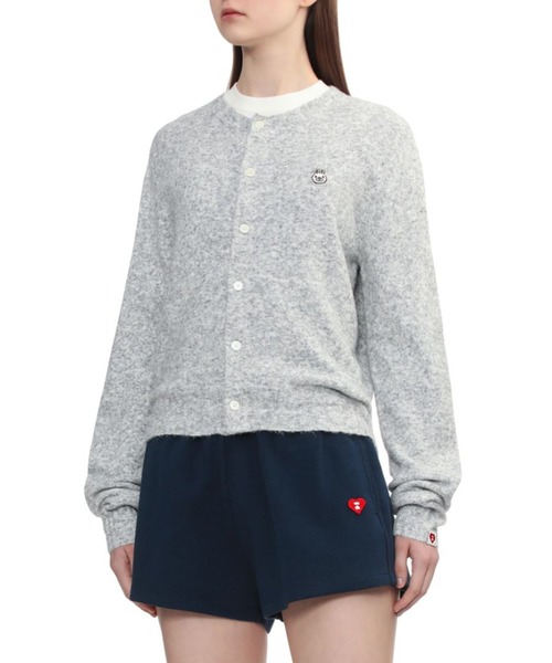 A BATHING APE(アベイシングエイプ)の「BABY DOPPY BADGE CARDIGAN #1(ニット/セーター・レディース・ベージュ/グレー/ブラック・SMALL/X-SMALL)」の8枚目の写真