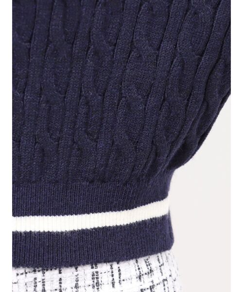 FILA別注】セーラーカラーラインニットプルオーバー（ニット/セーター
