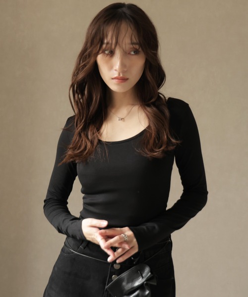 Ulysses(ユリシス)の「バックレースクロスデザインカットソー(Tシャツ/カットソー・レディース・ホワイト/ブラック・S/M/L)」の10枚目の写真