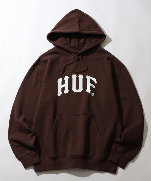 セール】【HUF/ハフ】ARCH P/O HOODIE/裏起毛 ロゴプリント プル