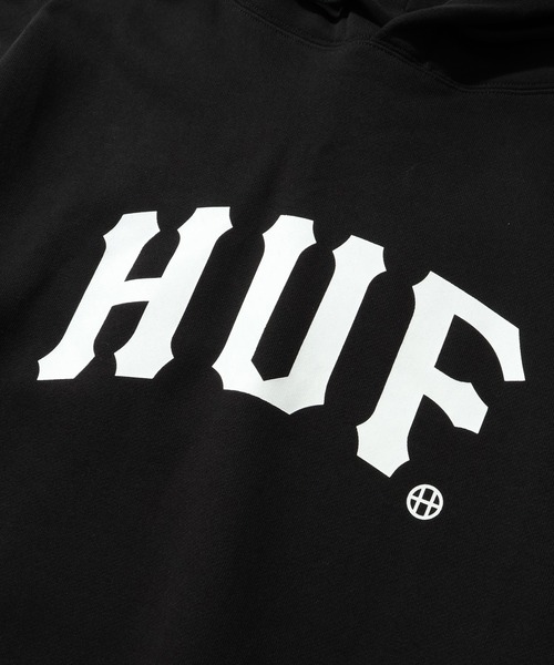 HUF（ハフ）の「【HUF/ハフ】ARCH P/O HOODIE/裏起毛 ロゴプリント プルオーバーパーカー（パーカー・メンズ・ブラック/ブラウン・XL/L/S/M）」の12枚目の写真