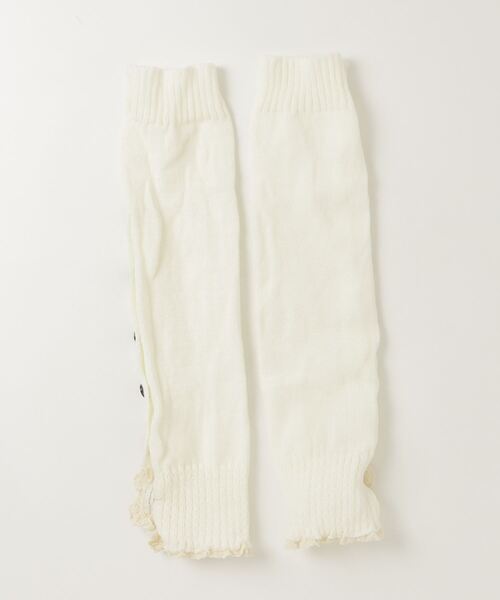 Vini（ヴィニ）の「フリル付きレッグウォーマー（レッグウォーマー・レディース・グレー/ブラック/ホワイト/ブラウン/ダークブラウン/ダークグレー・FREE）」の7枚目の写真