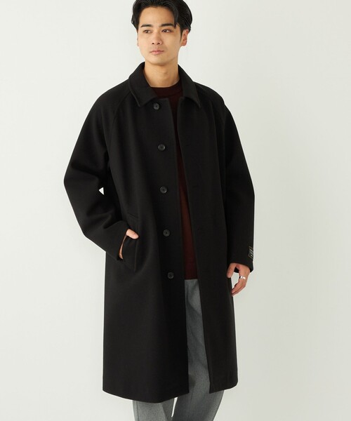 SHIPS Colors:ウール ミックス ロングコート（ステンカラーコート