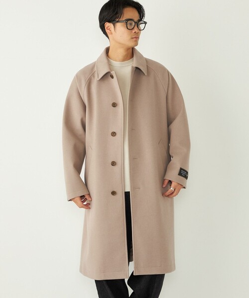 SHIPS Colors:ウール ミックス ロングコート（ステンカラーコート