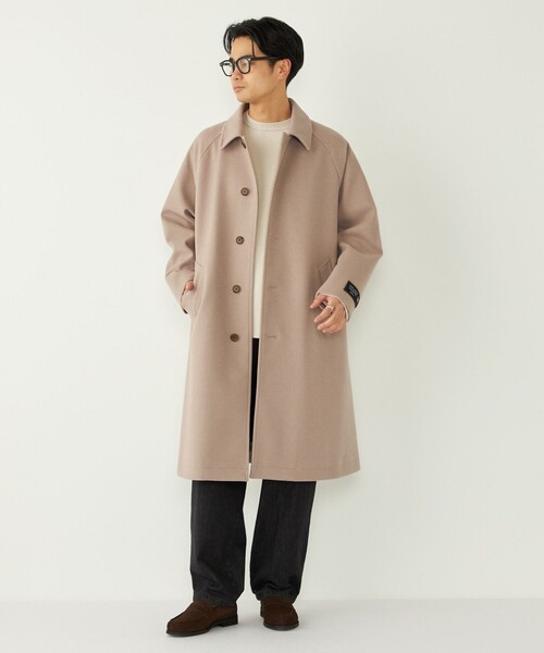 SHIPS Colors:ウール ミックス ロングコート（ステンカラーコート