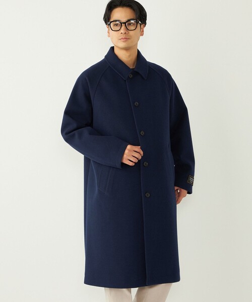 SHIPS Colors:ウール ミックス ロングコート（ステンカラーコート
