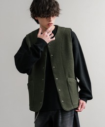 ジレ」に該当するレディースのベスト（グリーン・カーキ/緑色系