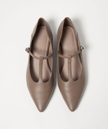 green label relaxing | ポインテッド Tストラップ フラットシューズ 撥水(その他シューズ)