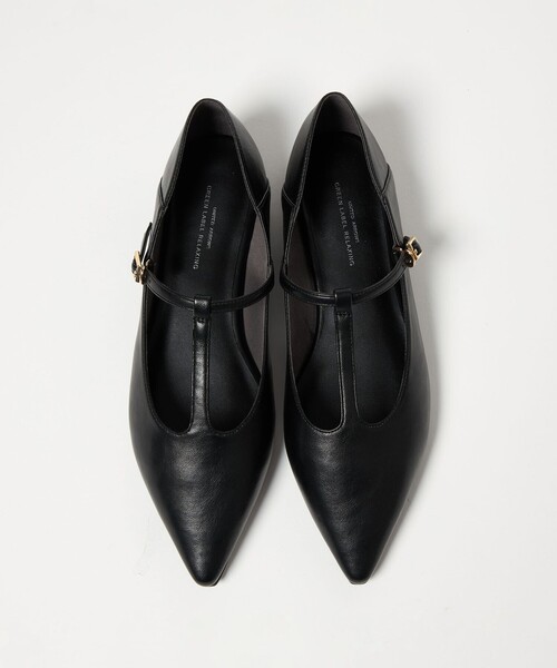 green label relaxing（グリーンレーベルリラクシング）の「ポインテッド Tストラップ フラットシューズ 撥水（その他シューズ・レディース・モカ/ブラック・25cm/24.5cm/24cm/23.5cm/23cm/22.5cm）」の13枚目の写真