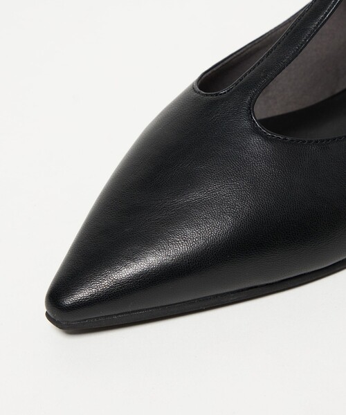green label relaxing（グリーンレーベルリラクシング）の「ポインテッド Tストラップ フラットシューズ 撥水（その他シューズ・レディース・モカ/ブラック・25cm/24.5cm/24cm/23.5cm/23cm/22.5cm）」の5枚目の写真