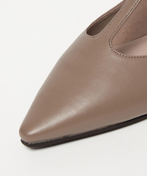 green label relaxing（グリーンレーベルリラクシング）の「ポインテッド Tストラップ フラットシューズ 撥水（その他シューズ・レディース・モカ/ブラック・25cm/24.5cm/24cm/23.5cm/23cm/22.5cm）」の8枚目の写真