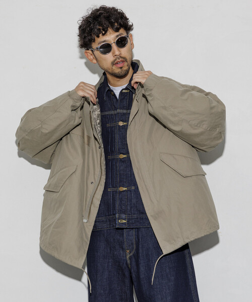 M65 ショートモッズコート LINER SET/ベージュ オフホワイト（モッズ