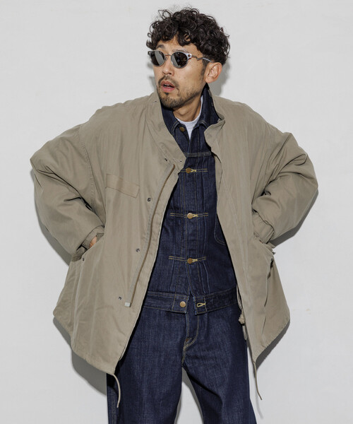 M65 ショートモッズコート LINER SET/ベージュ オフホワイト（モッズ