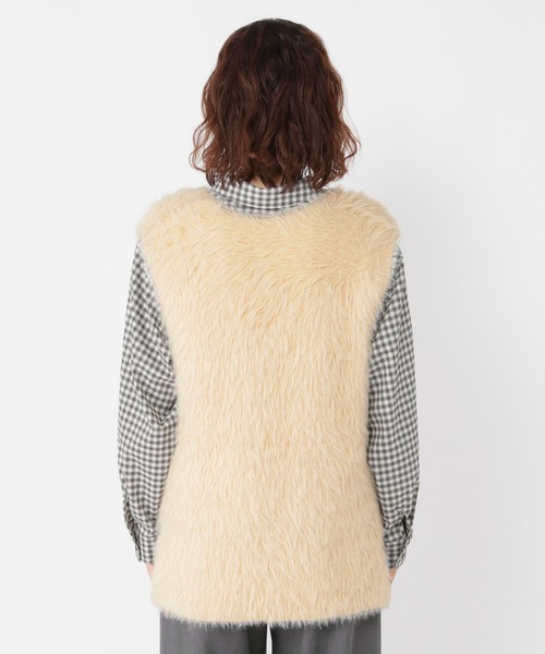 studio CLIP(スタディオクリップ)の「7ゲージフェザーベスト(ベスト・レディース・アイボリー/ベージュ/チャコール・FREE)」の12枚目の写真