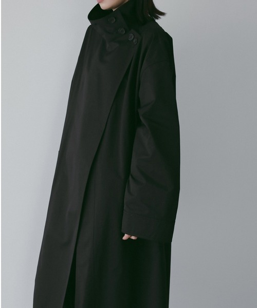 anuke（アンヌーク）の「Standcollar Long Coat（ステンカラーコート・レディース・ブラック/アイボリー・36inch/38inch）」の11枚目の写真