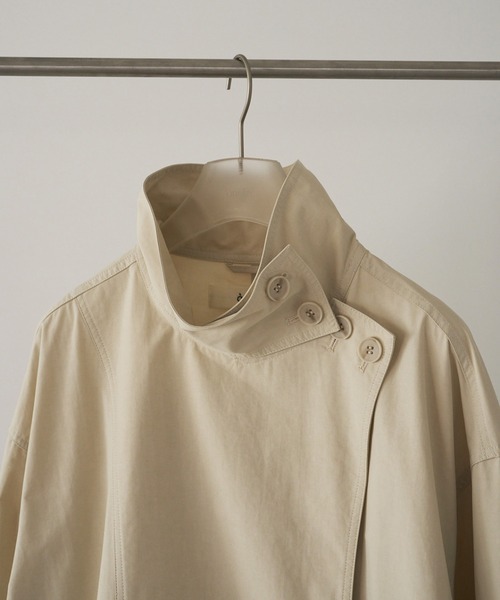 anuke（アンヌーク）の「Standcollar Long Coat（ステンカラーコート・レディース・ブラック/アイボリー・36inch/38inch）」の15枚目の写真