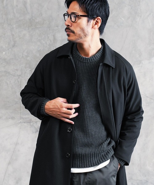 jiggys shop(ジギーズショップ)の「TPU ストレッチ ステンカラーコート スプリングコート(ステンカラーコート・メンズ・ネイビー/グレー/グレー系その他/ライトグレー/ブラック・LARGE/MEDIUM)」の19枚目の写真