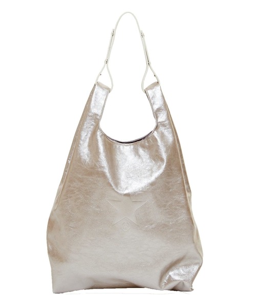 CONVERSE TOKYO(コンバーストウキョウ)の「2WAY METALLIC SHOPPING TOTE BAG(トートバッグ・レディース・ブラック×シルバー/ホワイト×シルバー/ブロンズ・FREE)」の2枚目の写真