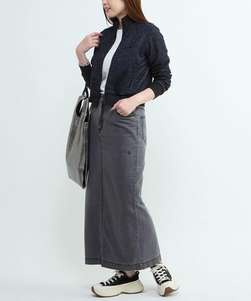 CONVERSE TOKYO(コンバーストウキョウ)の「2WAY METALLIC SHOPPING TOTE BAG(トートバッグ・レディース・ブラック×シルバー/ホワイト×シルバー/ブロンズ・FREE)」の7枚目の写真