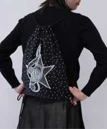 Uenui（ウニュイ）の「【 cunii 】音符 モチーフ 巾着 バッグ レディース 韓国 風 ストリート ショルダー バッグ（ショルダーバッグ・レディース）」