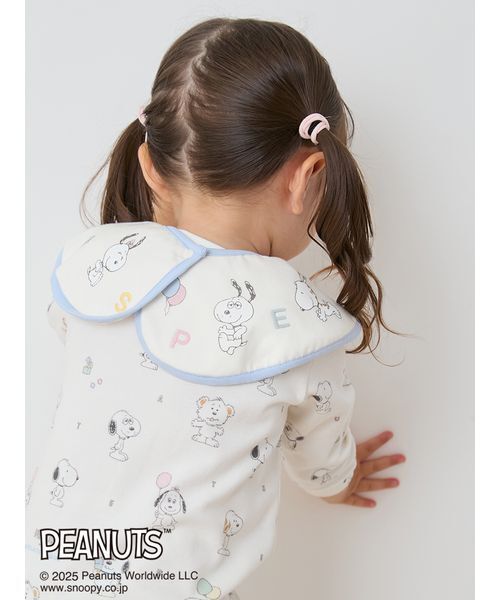 gelato pique（ジェラートピケ）の「【PEANUTS PUPPIES】【BABY】ロゴスタイ（スタイ/よだれかけ・キッズ・クリーム・F）」の9枚目の写真