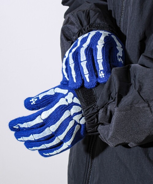 INFIELDER DESIGN(インフィールダーデザイン)の「【INFIELDER DESIGN/インフィールダーデザイン】MLB BONE GLOVE(手袋・メンズ・ブラック/ブルー・FREE)」の5枚目の写真