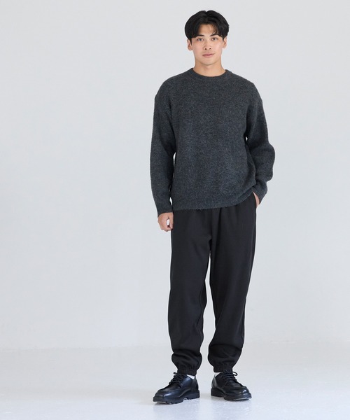 coca（coca）（コカ）の「裏起毛イージージョガーパンツ（その他パンツ・メンズ・ブラック/ライトグレー・XL/M/L）」の3枚目の写真